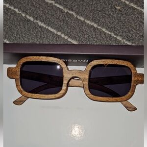 Brand new handmade walnut frame glasses